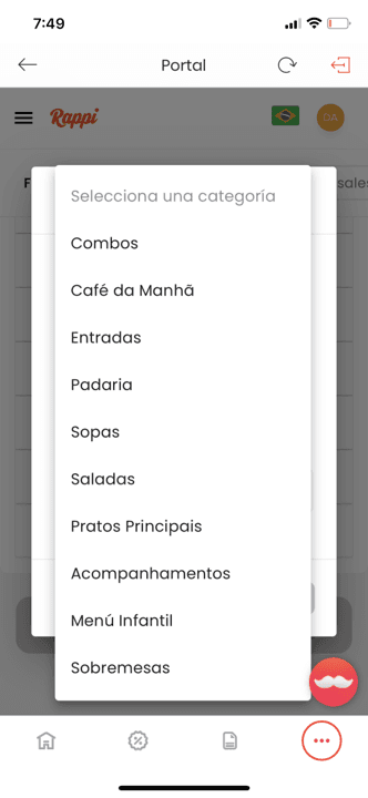 Paso 1 crear menu primera vez